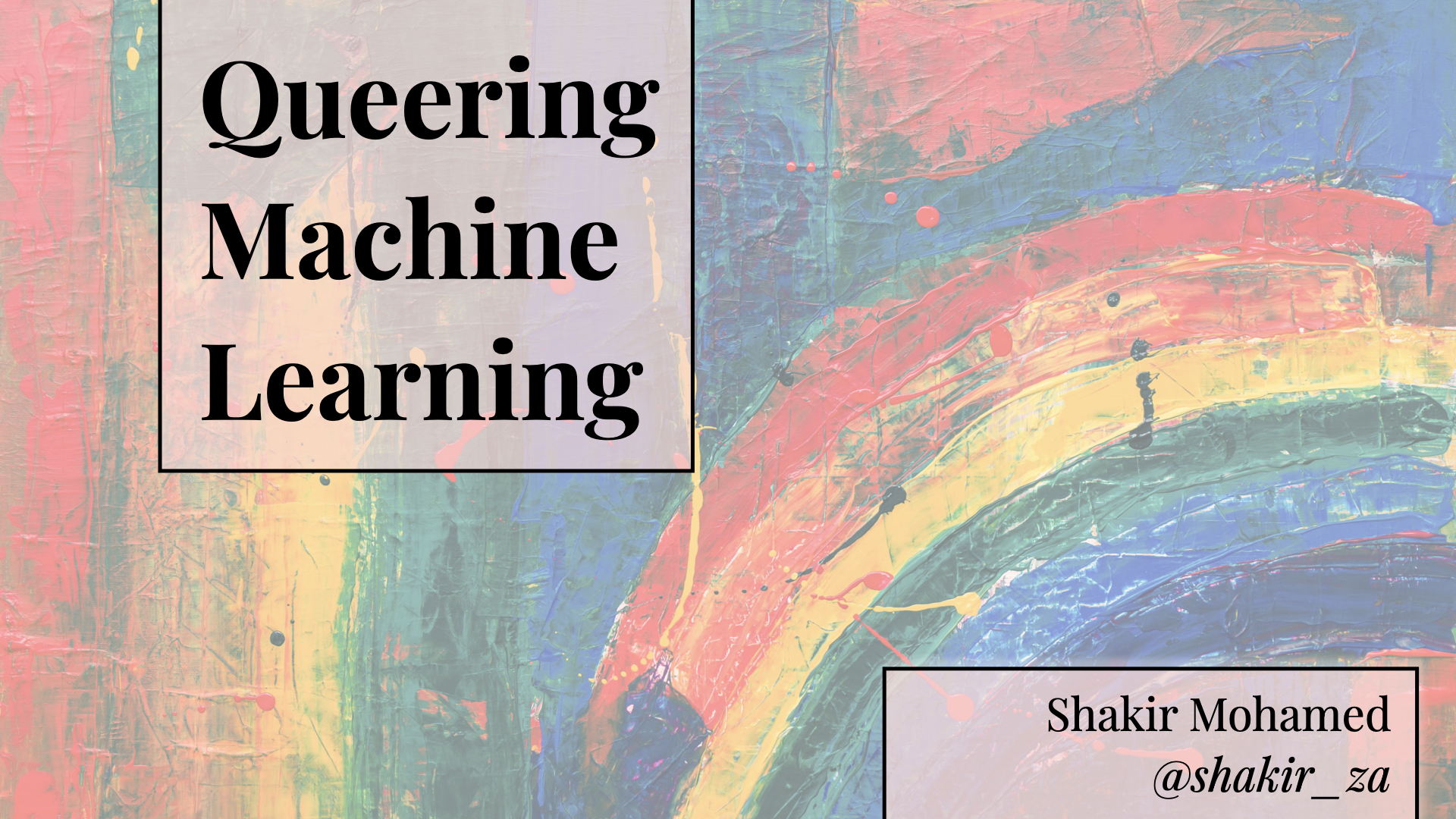 Queering Machine Learning
